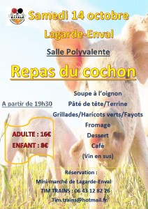 Repas du cochon 14 octobre 2017